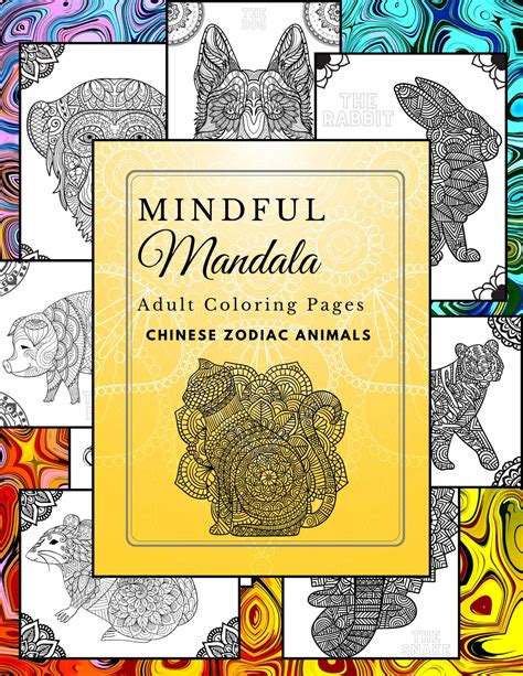 Mandala Adult Coloring Book Etsy