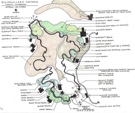 Kilimanjaro Safaris Layout Diagram » Disney's Animal Kingdom® Park