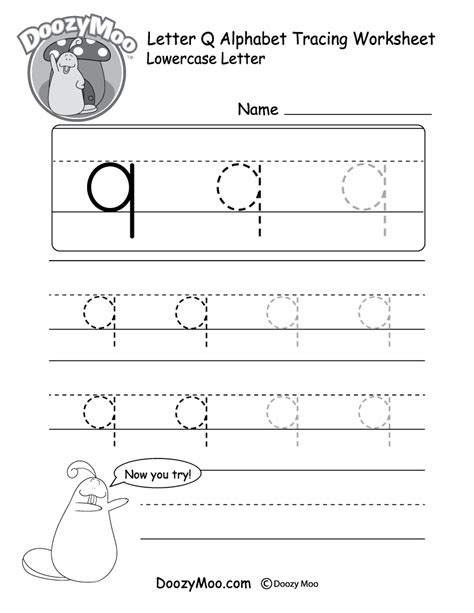 Tracing Letter Q Q Worksheet Worksheets Library