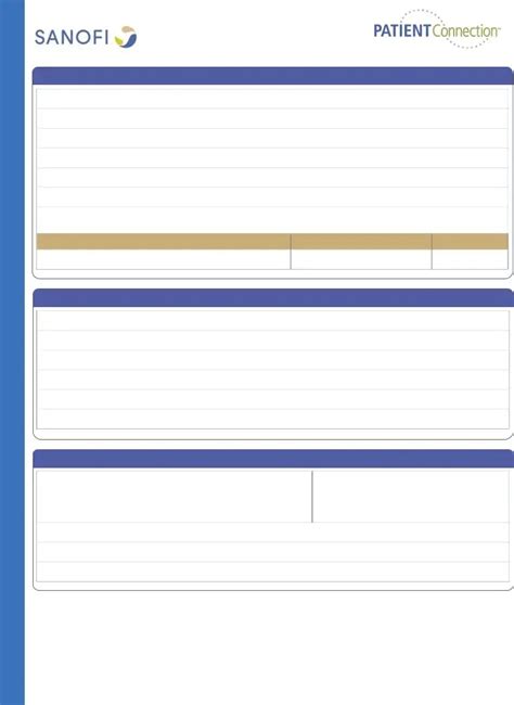 Sanofi Patient Assistance Form Fill Out Printable Pdf Forms Online