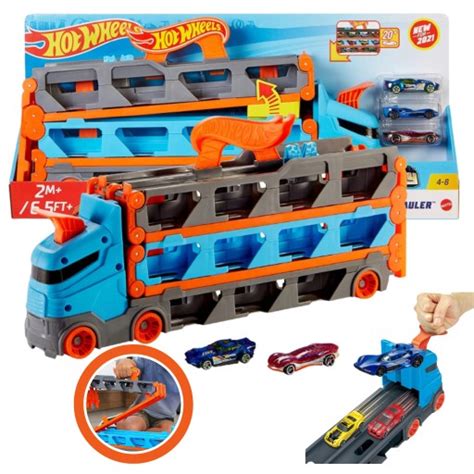 HOT WHEELS GARAŻ TOR WYŚCIGOWY TRANSPORTER AUTEK SAMOCHODÓW AUTA PREZENT Allegro pl