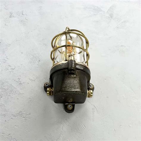 Industrial Cage Wall Light Vintage Industrial Lighting Loomlight