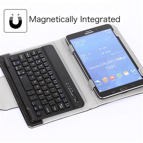 Bluetooth Клавиатура за таблет, калъф, магнит,7"-8" - eMAG.bg