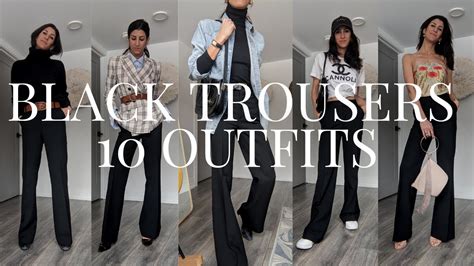 10 Ways To Style One Pair Of Black Pants Styling Wardrobe Basics Slow