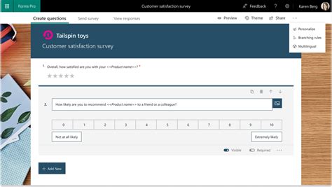 Capture and analyze customer and employee feedback with Microsoft Forms ...