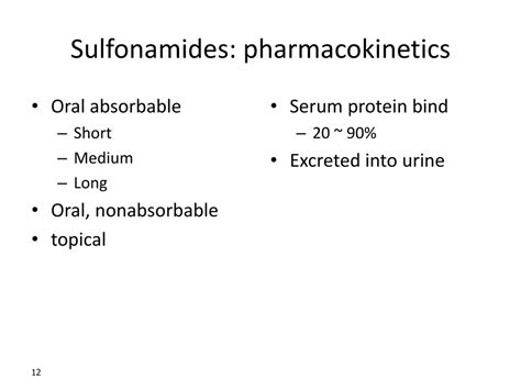 Ppt Sulfonamides Powerpoint Presentation Free Download Id348698