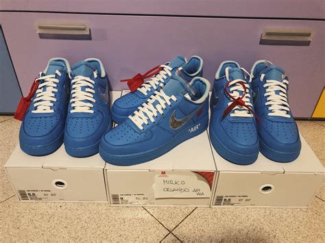 Nike Air force 1 x Off White Blue MCA - Meetapp