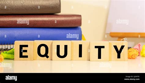 EQUITY Word Made With Building Blocks Concept Stock Photo Alamy