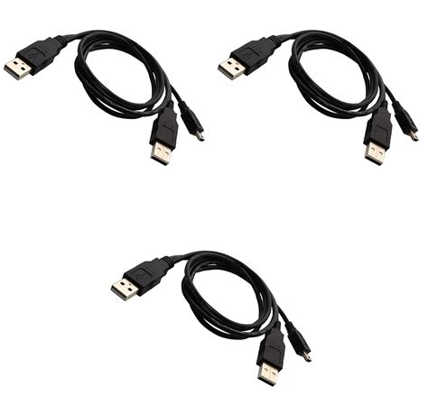 Amazon SaiTech IT 3 Pack 50cm 1 5 Foot 0 50M USB 2 0 Dual