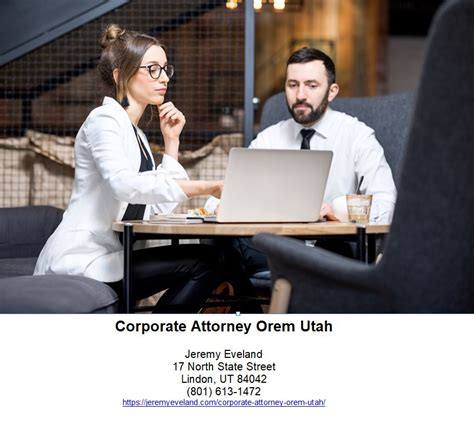 Corporate Attorney Orem Utah Jeremy Eveland