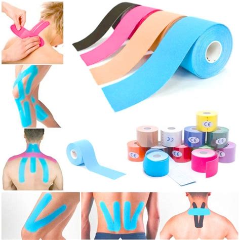 Fita Adesiva Bandagem Kinesio Tape 5m Fisioterapia Atleta Cinesiologia