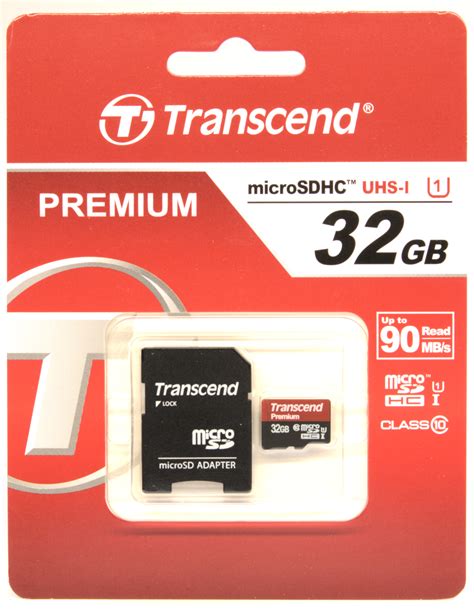 Transcend MicroSDXC 300S 32GB Class 10 UHS I U1 Center No