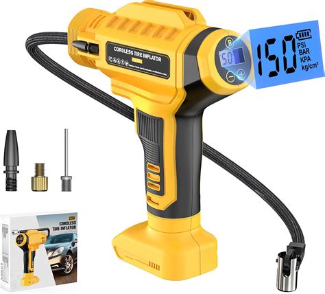 Compresor De Aire Inal Mbrico Para Inflador De Neum Ticos Dewalt