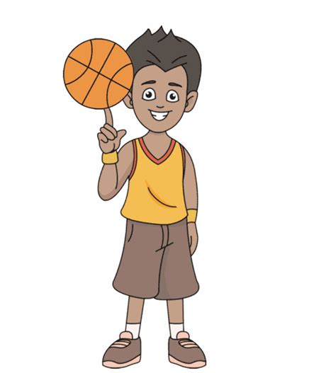 Sports Animated Clipart-playing basketball animation