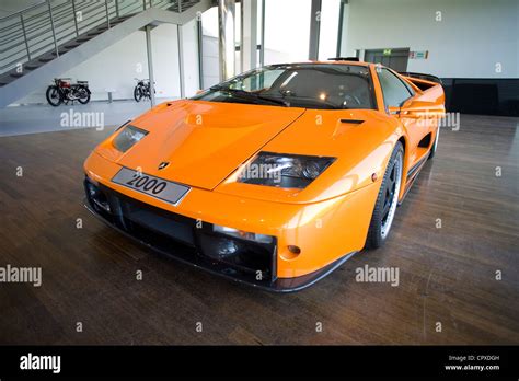 Year 2000 model Lamborghini Diablo inside the Museum of Volkswagen Group's Autostadt ('Car City ...