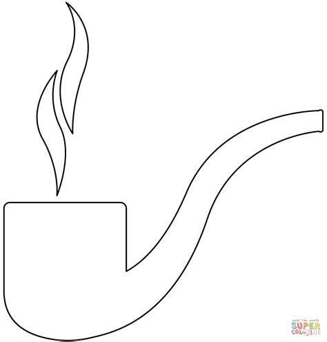 Smoking Pipe Coloring Page Free Printable Coloring Pages