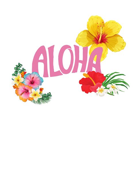 Aloha Png Aloha Svg Aloha Flower Png Etsy