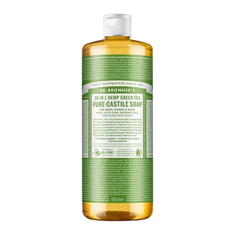 Dr Bronners Green Tea Pure Castile Liquid Soap 946ml