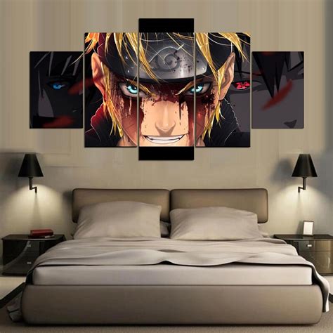 Posters On Canvas Home Decoration Modern Frame Panel Naruto Character