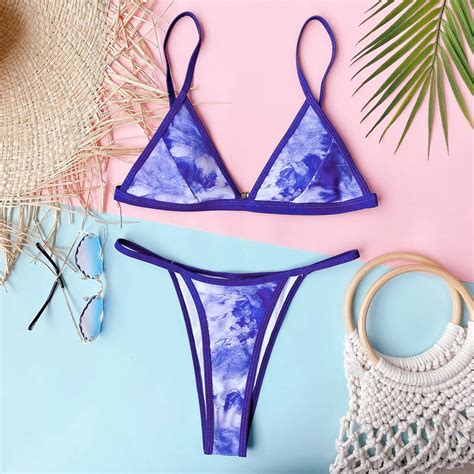 Maillot de bain Ellolace Bikini Sexy Patchwork Type Purple Blanc Cdiscount Prêt à Porter