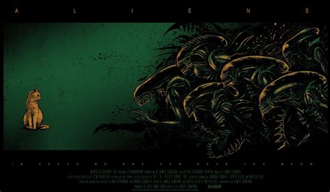 Inside The Rock Poster Frame Blog Aliens Print By Godmachine Release