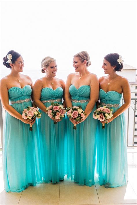 Wedding Bridesmaids Turquoise Tiffany Blue Alexnshawncaple