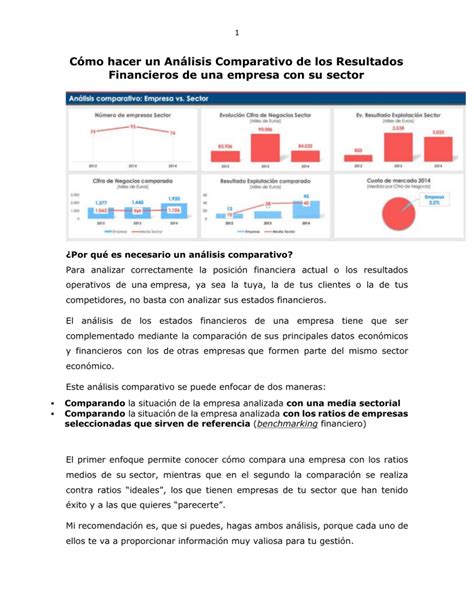 C Mo Hacer Un An Lisis Comparativo De Los Resultados Financieros De Una