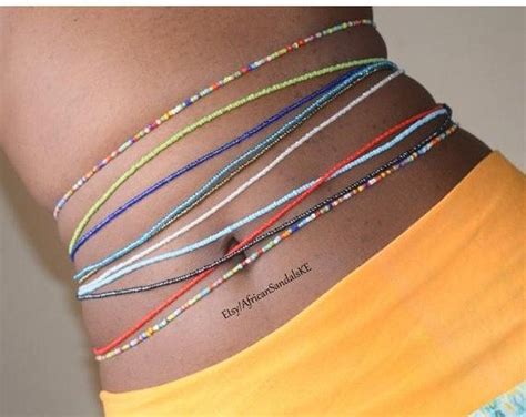 Double Strand Piece Waist Beads Body Jewelry Belly Beads Bead