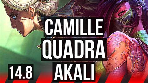 Camille Vs Akali Top 1614 Quadra 8 Solo Kills Legendary 600