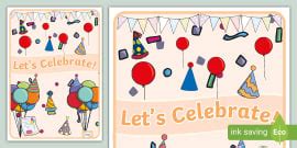 Celebration Banner Let S Celebrate Display Banner