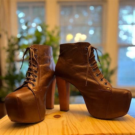 Jeffrey Campbell Shoes Jeffrey Campbell Lita Boots Tan Leather