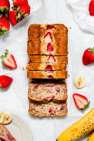 One Bowl Vegan Strawberry Banana Bread W Gluten Free Option Barrel Leaf 桶子葉