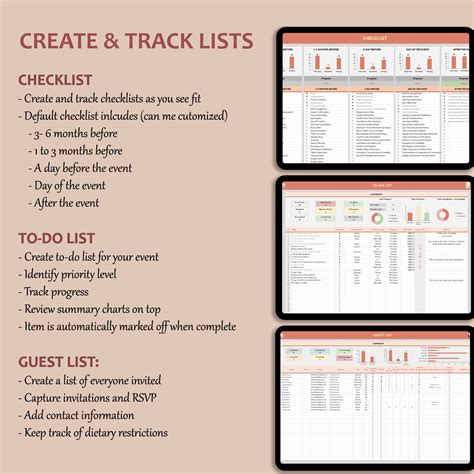 Excel Event Planner Template Excel Digital Event Planner Spreadsheet ...