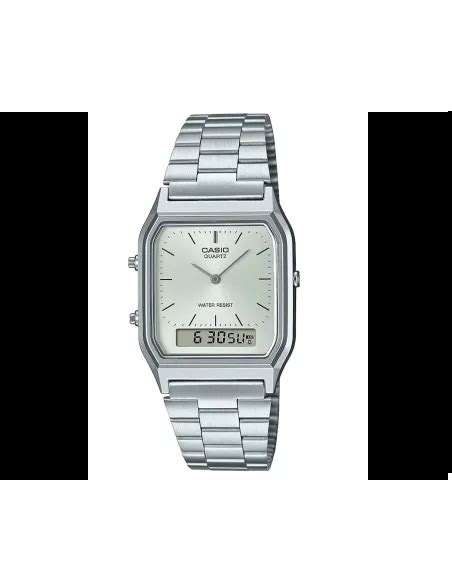 Reloj Casio VINTAGE EDGY AQ 230A 7D unisex dial analógico y digital