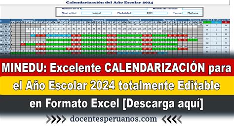 Calendario Escolar 2024 Minedu Peru Image To U