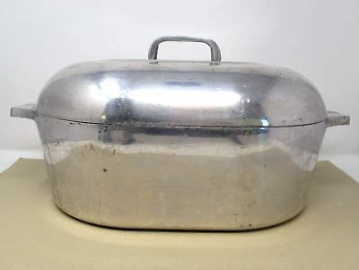 Vintage Magnalite GHC Dutch Oven Roaster Pan 12 Quart Aluminum Roasting