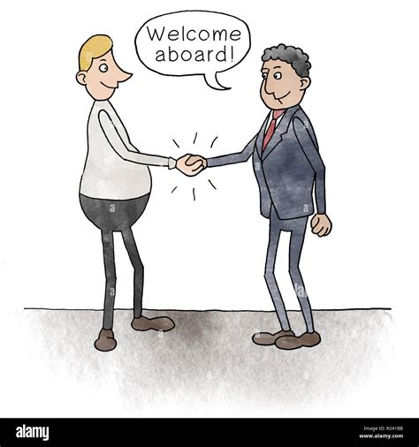 Comic Shaking Hands Hi Res Stock Photography And Images Alamy