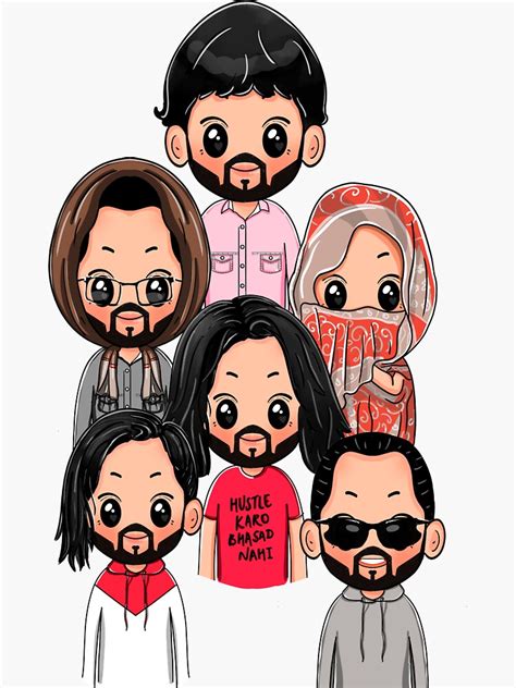 "BHUVAN BAM DHINDORA CHARACTERS" Sticker for Sale by ILLUSTRIOUSFUSS ...