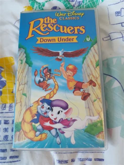 The Rescuers Down Under Vhs Walt Disney Classics Video Tape