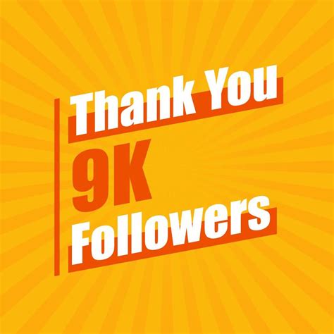 Thanks 9k Followers 9000 Followers Celebration Modern Colorful Design