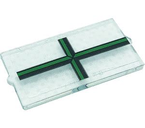 Lego Transparent Glass For Window X X With Dark Green Window