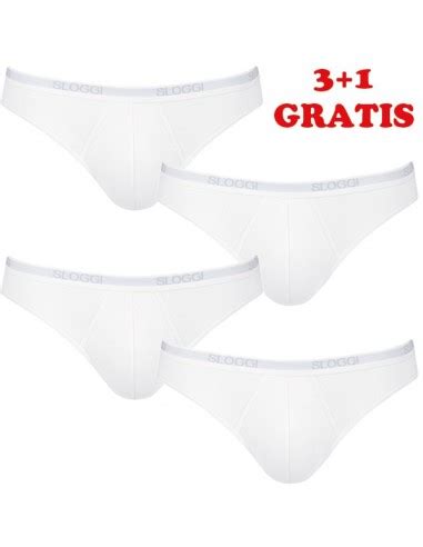 Sloggi Men Basic Mini Wit 4Pack 3 1 Gratis