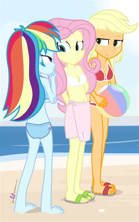 1076358 Applejack Artist Dm29 Barefoot Beach Beach Ball Belly Button Bikini Butt Crack