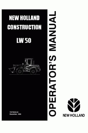 New Holland Ce Lw Operator S Manual