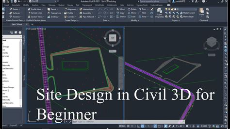 Site Design In Civil 3d For Beginner Youtube