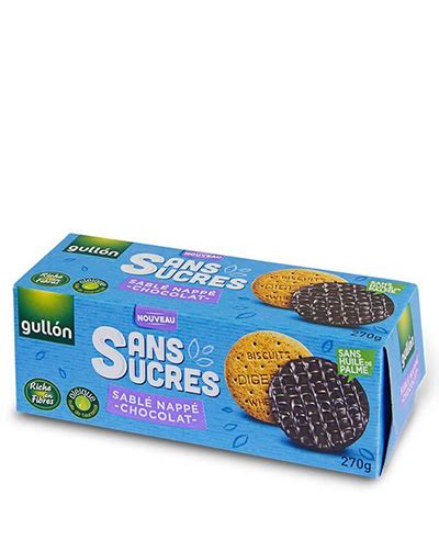 sablé nappé chocolat sans sucre 270g Olafood