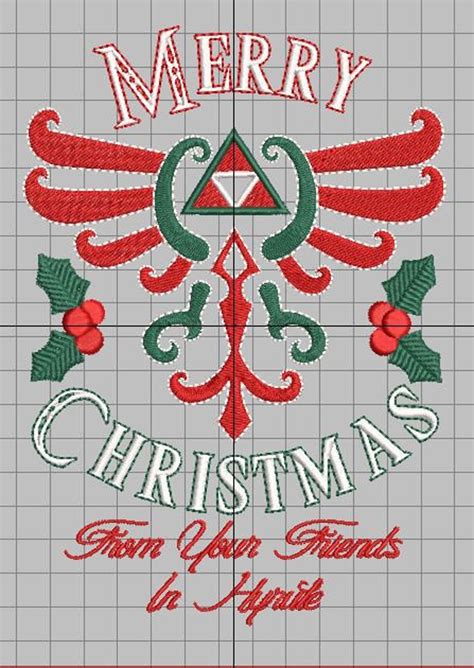 Zelda Machine Embroidery Design Embellished Holiday Royal - Etsy