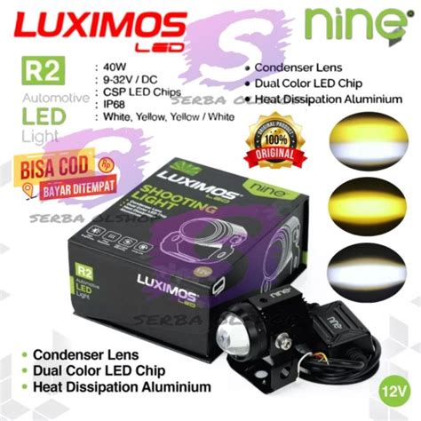 Jual NINE LUMINOSLED SEPASANG LAMPU LED SOROT TEMBAK MINI SHOOTING