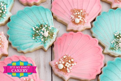 Sea Shell Cookies 1 Dozen Etsy