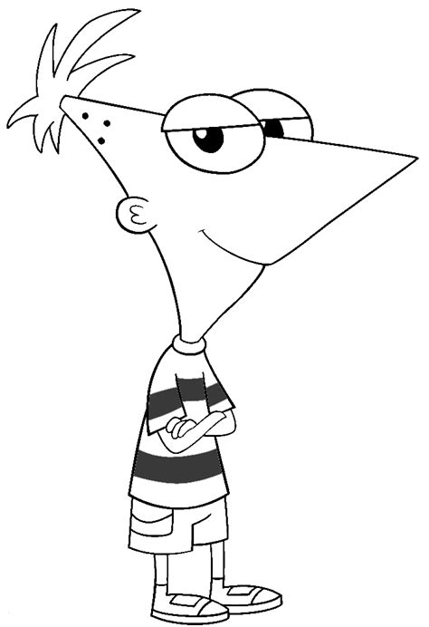 Desenho De Phineas Da Disney Para Colorir Tudodesenhos